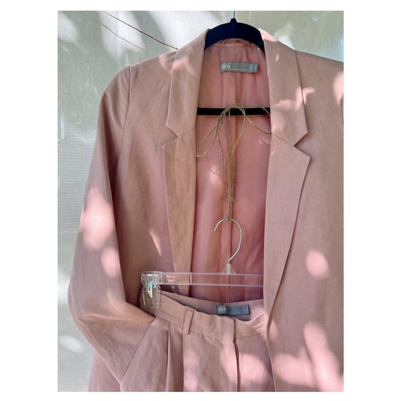 ASOS Pink Wide-leg Pantsuit with Blazer (Pant & Blazer Set) - Picture 1 of 4
